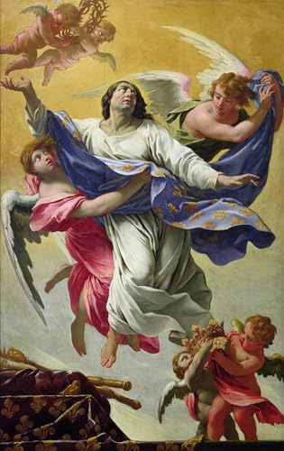 Tableau Simon Vouet L'Apothéose de St Louis impression sur toile 60x90cm