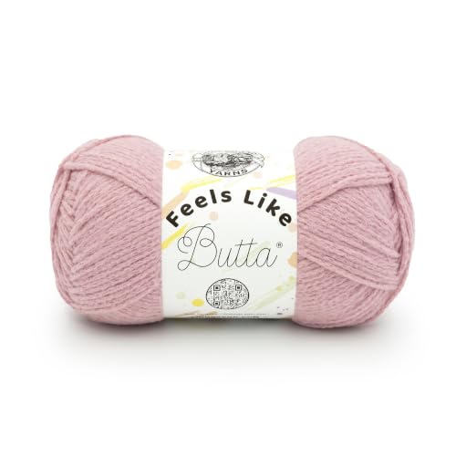 Image of Lion Brand Yarn, Feels Like Butta Soft Crochet Yarn, Petal Pink, 1 Pack