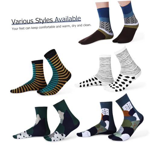 Calcetines tabi de algodón con puntera dividida y diseño separado para dedos paquete de 10 pares 2