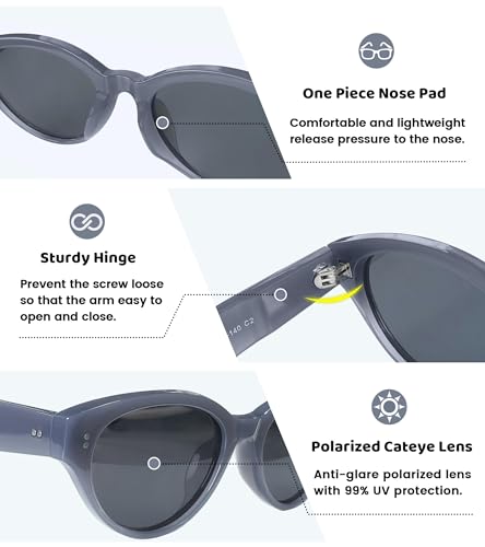 Women's Sunglasses Polarized UV Protection for Outdoor Activities Slimming Large Frame Summer Fashion Lightweight3