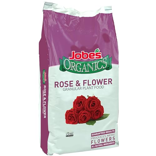 Jobe's Organics Granular Rose Fertilizer, Organic Plant Fertilizer for Rose, Hydrangea, Hibiscus...