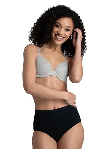 Image of Fruit of the Loom Women's 6 Pack Assorted Cotton Hi-Cut Panties