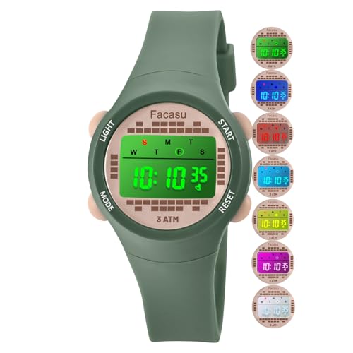 Image of Kids Digital Watch for Girls Boys,Children's Waterproof Colorful Light UP Outdoor Sport Watch with Stopwatch Alarm-Kids Gifts for Girls Boys