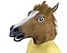 REYINL Kingmys KINGMYS Latex Horse Head Mask (Brown Horse Mask)