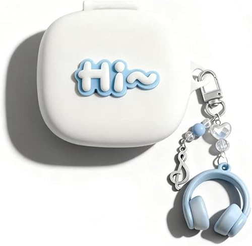 For Galaxy Buds 4 Pro/Galaxy Buds 4 �p �P�[�X �J�o�[ ���킢�� �J�o�[�V���R���P�[�X ���� �L�[�z���_�[�t�� ���� �G�� �S�ʕی� �����h�~ �ϏՌ� Galaxy Buds 4 Pro/Buds 4 �K�p���� ���C��