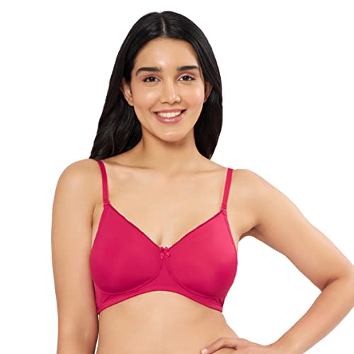 Image of Amante Solid Padded Non-Wired Full Coverage T-Shirt Bra