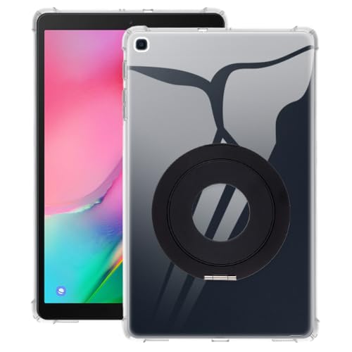 Coque Samsung Galaxy Tab A T510 anti-choc avec support de bureau et housse de protection claire