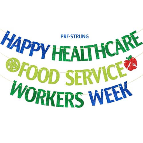 FOZEE Healthcare Food Service Week Banner, Food Service Week Party Decorations, Food Service Workers...