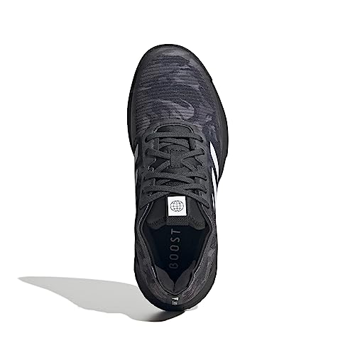 adidas Women's Crazyflight Sneaker, Black/White/Black, 5.5