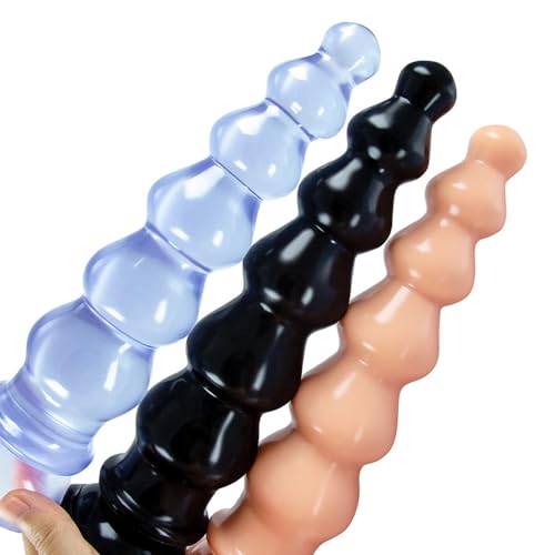 アナルプラグ アナルビーズ 吸盤付き 6連続ビーズ アナルパール 柔らかい PVC製 アナル 拡張 アナルグッズ アなるビーズ 男性用 女性用 アダルトグッズ アナルストッパー-ブルー - 画像4