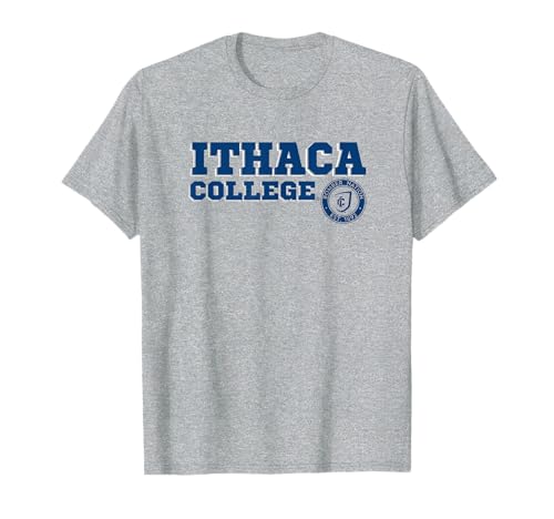 Ithaca College Bombers Block Text T-Shirt