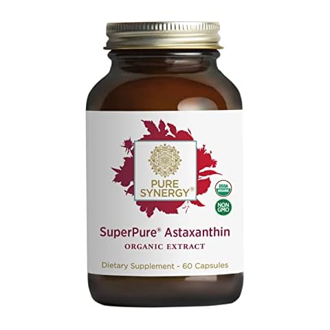 Superpure Astaxanthin Extract, 60 Capsules, 60 Servings, Algae Based, Full of Antioxidants, Non-GMO, Vegan, Gluten Free Cover