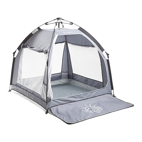 Image of Baby Delight Go with Me Villa Portable Tent and Playard | Kids Tent and Playhouse | Indoor and Outdoor | Elephant Grey
