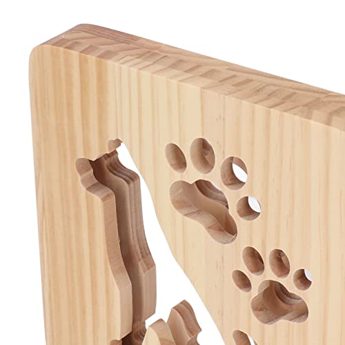 Lámpara de noche infantil diseño perro hueco luz blanca cálida USB miniatura 5