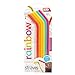 Price comparison product image Joie Reusable Silicone Straws, Set of 6 with Cleaning Brush, Rainbow, 6 count