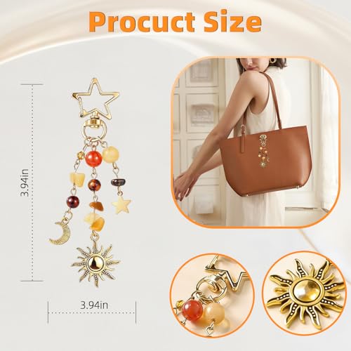 Kimonce Sun and Moon Keychain
