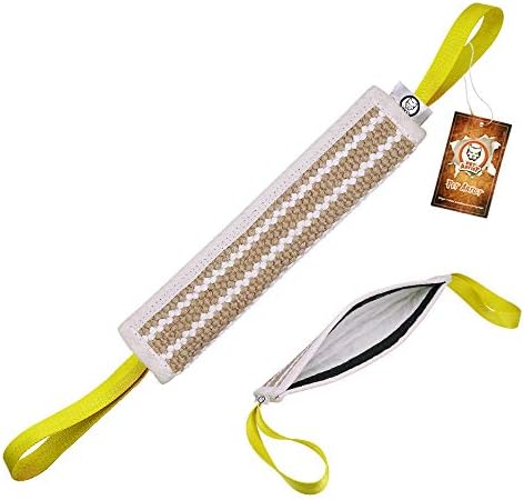 PET ARTIST Puppy Bite Treat Tug Toys,Jute Bite Stick Toys for Small Dogs Training Interactive Playing