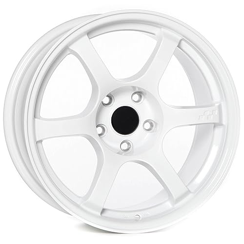 Circuit Performance CSF1 17×9 Gloss White 5x114.3 [+20mm] 57DR Style Compatible with Honda Civic 240SX 350Z etc Drift
