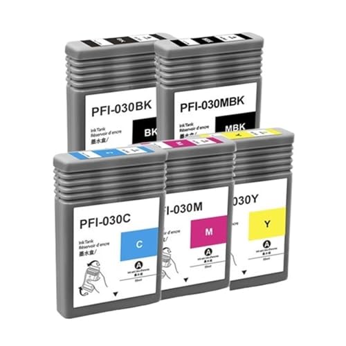 Cartouche d'encre PFI-030 compatible jaune pour imprimante Canon TM-340 TA-20 TM-240 TA-30