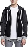 Farbvarianten: Front Schwarz, Rücken Hellgrau, Rest Charcoal oder Front Hellgrau, Rücken Charcoal, Rest Schwarz. Größen: S, M, L, XL und XXL