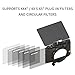 Foto4easy 4x4/4x5.65 Lightweight Mini Matte Box with 15mm Rod Support for DSLR Mirrorless Cameras,Compatible with 52mm/55mm/58mm/62mm/67mm/72mm/77mm/82mm Lens