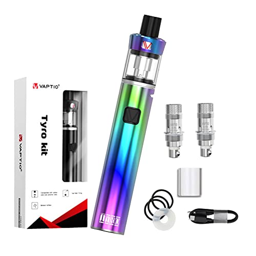 VAPTIO Tyro Kit Cigarette électronique 1500mAh Batterie 25W Kit Stylo Vape Avec Réservoir tout-en-un de 2,0 ml,sans liquide sans nicotine(Multicolore)
