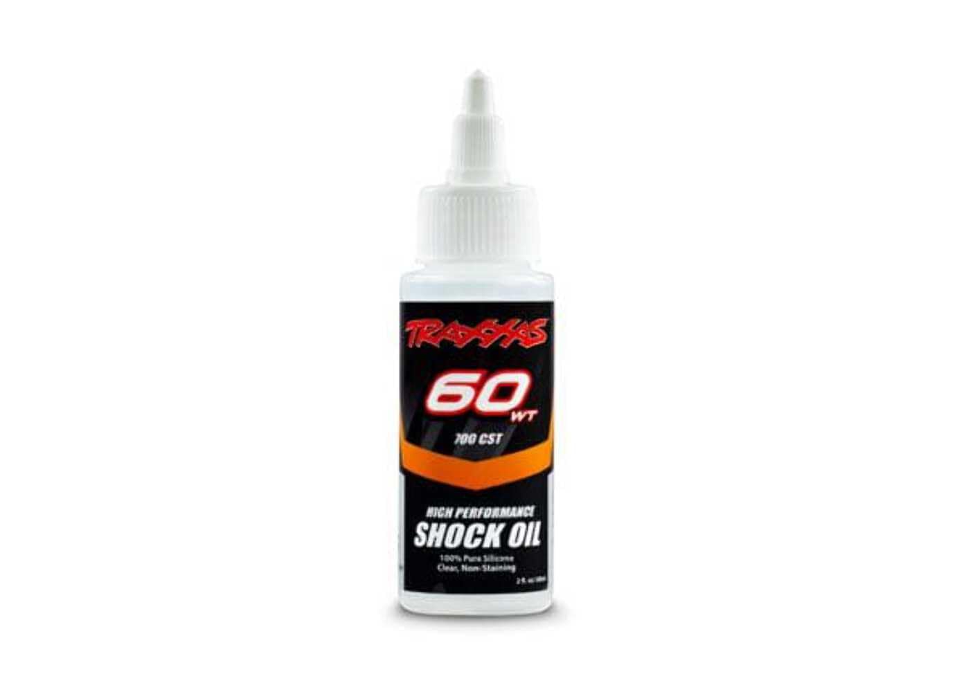 Traxxas Aceite de Silicona Premium 60WT 700cst 60cc para Amortiguadores RC - 5035 - 2 oz - 0.16 lbs - Previene Corrosión - Botella - 1 Unidad