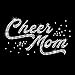 Cheer Mom Swoosh Iron On Rhinestone Crystal T-Shirt Transfer by Jubilee Rhinestones