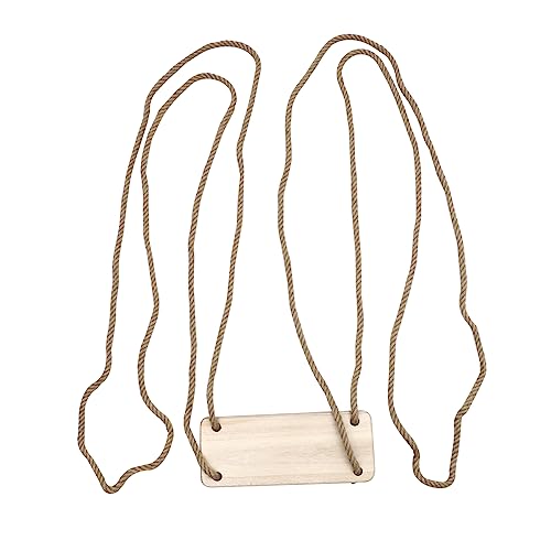 ibasenice 1 Pc El Columpio Pabellón Afuera Columpios para Bebes Balanceo Interior Asiento Pararse Girar Junta Neto Equipo Círculo Colgante Columpio Seguro De Madera