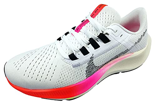 NIKE Women's Running Shoe, White Black Football Grey Pink Blast, 6.5