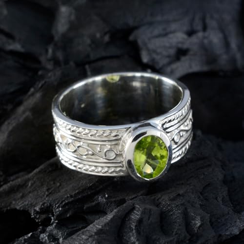 Image of 55Carat Choose Your Color Genuine Gemstone Sterling Silver Ring Band Vintage Handmade Jewelry Sizes 5-12