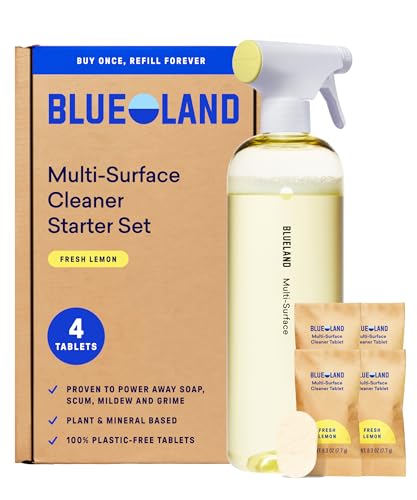 BLUELAND Multi-surface Cleaner, Starter Set, Fresh Lemon Scent...