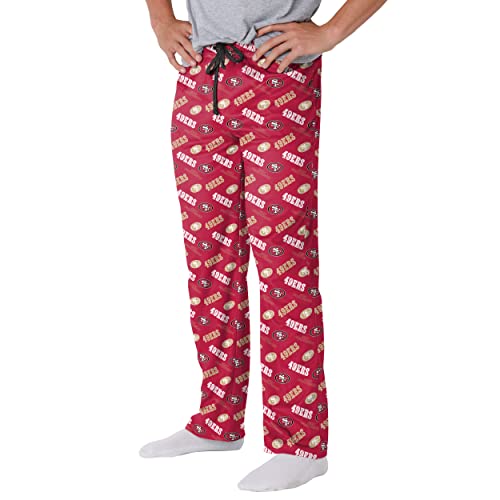 FOCO San Francisco 49ers NFL Mens Repeat Print Lounge Pants - L