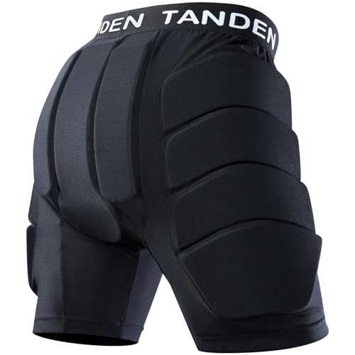 Tanden Padded Shorts Hip Impact Shorts Tailbone Protector Pad for Snowboarding Pads Snowboard Butt Pad for Skating Ski Skateboarding Ice Figure Skating Crash Pads L