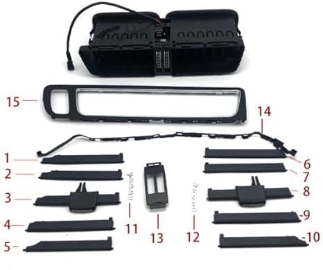 Armaturenbrett Fresh Air Vent kompatibel mit Audi Q5 8R 2009-2018 (Nr.12)