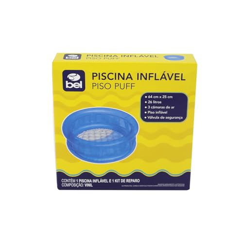 Bel Fix 108100 - Piscina Inflável Kiddie com Gomos 26 L, 64 X 25 cm
