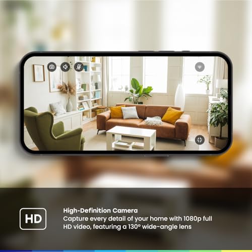 Image of Chamberlain myQ Smart Indoor Security Camera - 1080p HD Video, Night Vision, Motion Detection, Wi-Fi, Two-Way Audio, Smartphone Control