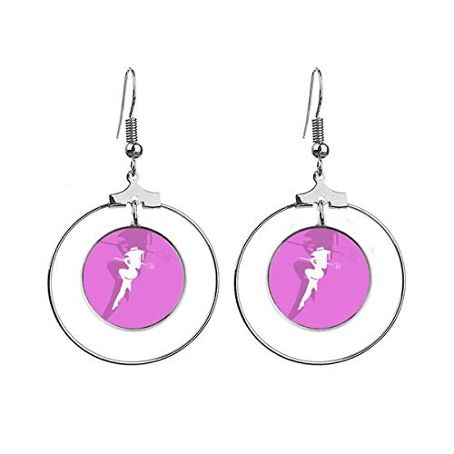 Boucles d'oreilles pendantes légères sans irritation fille Art Déco