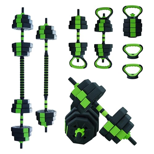 4-in-1 Adjustable Dumbbell Set 44lbs