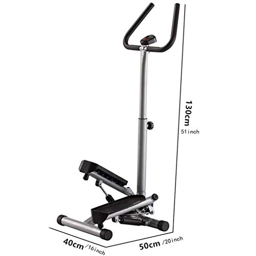Image of Mini-Stepper Swing Stepper Stepper w /Handle Hand Grip Workout Fitness Machine for Fitness Aerobic Exercise Home Gym