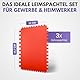 Filzada® 3x Zahnspachtel Kunststoff - Leimspachtel gezahnt - verschiedene Anwendungen: Fliesenspachtel - Effektspachtel - Strukturspachtel - Leimauftragsspachtel mit perfekter Zahnung