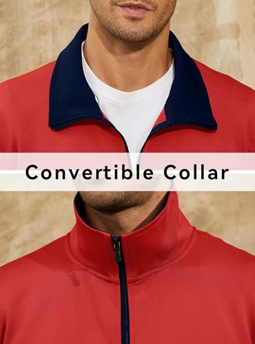 Image of HYPESTFIT Men's Lightweight Casual Bomber Jacket Track Running Athletic Varsity Coat