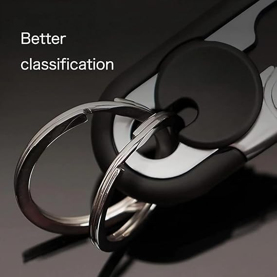 Image of BIRDLINE Multifunctional Car Keychain for Men & Women - Metal Key Ring, Durable, Stylish & Versatile Key Holder for Car, Bike, Bags & Gifts - Sleek Modern & Classic Design.