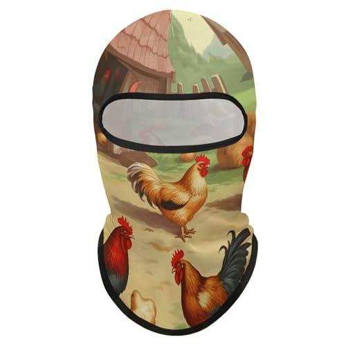 Balaclava Mask for Men Balaclava Ski Mask Roast Chicken Hen Farm Winter Face Mask Face Cover for Cycling miniatura 1