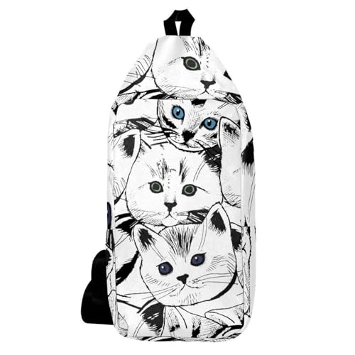 Sac à dos à bandoulière sans couture homme et femme multicolore 16x36cm