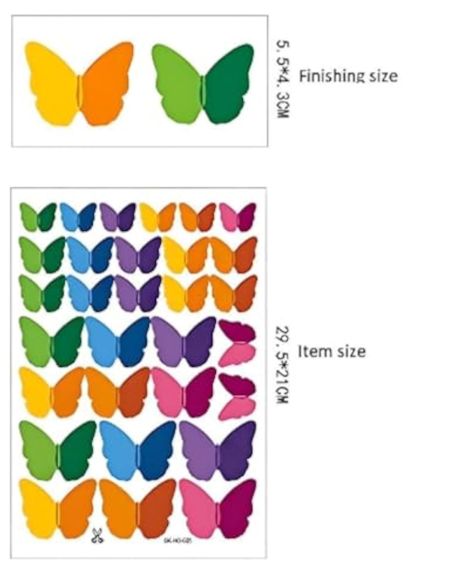 3D Crystal Butterfly Stickers for Wall