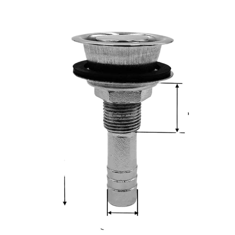 Marine Barca GAS Serbatoio Carburante Air Vent Acciaio Inossidabile 316 Montaggio A Incasso Attraverso Lo Scafo Serbatoio Vent Guarnizione di Montaggio Hardware Compatibile Con