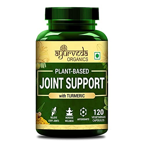 Ayurveda Organics Plant Based Joint Support Supplement with Alfalfa, Turmeric, Ginger Extract & Other Natural Herbs – 120 Vegetarian Capsules Ayurveda Organics Plant Based Joint Support Supplement with Alfalfa, Turmeric, Ginger Extract & Other Natural Herbs – 120 Vegetarian Capsules