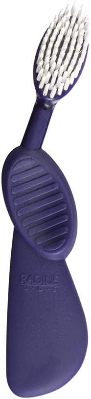 Flex Brush with Soft Bristles Toothbrush BPA Free & ADA Accepted Designed to Improve Gum Health & Reduce Issues - Right Hand - Purple/White - Pack of 1