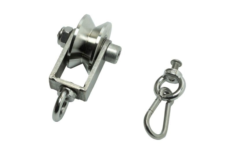 Dreibein Edelstahl Massiv Schwenkgrill Modular Dreibeingrill (Flaschenzug)